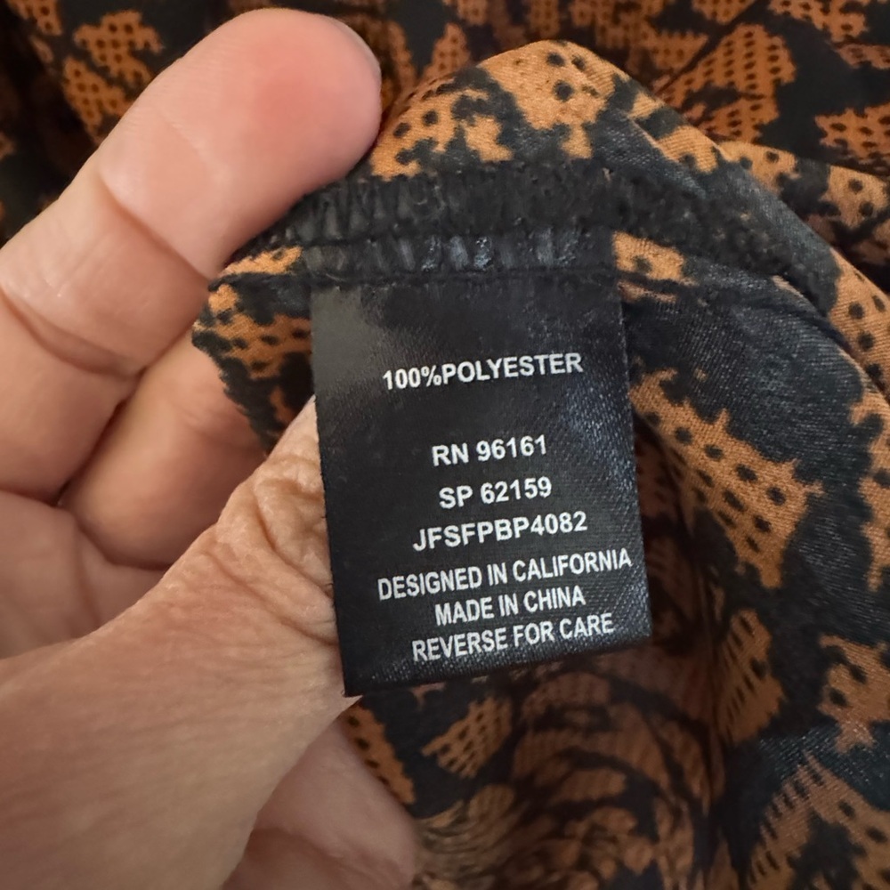 BeBop Autumn Patterned Long Sleeve Dress - Picture 3 of 5